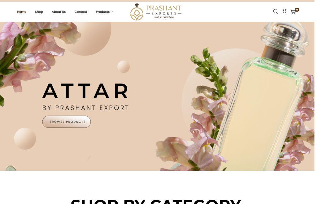 Prashant Exports Website Designed By Aristo Coders