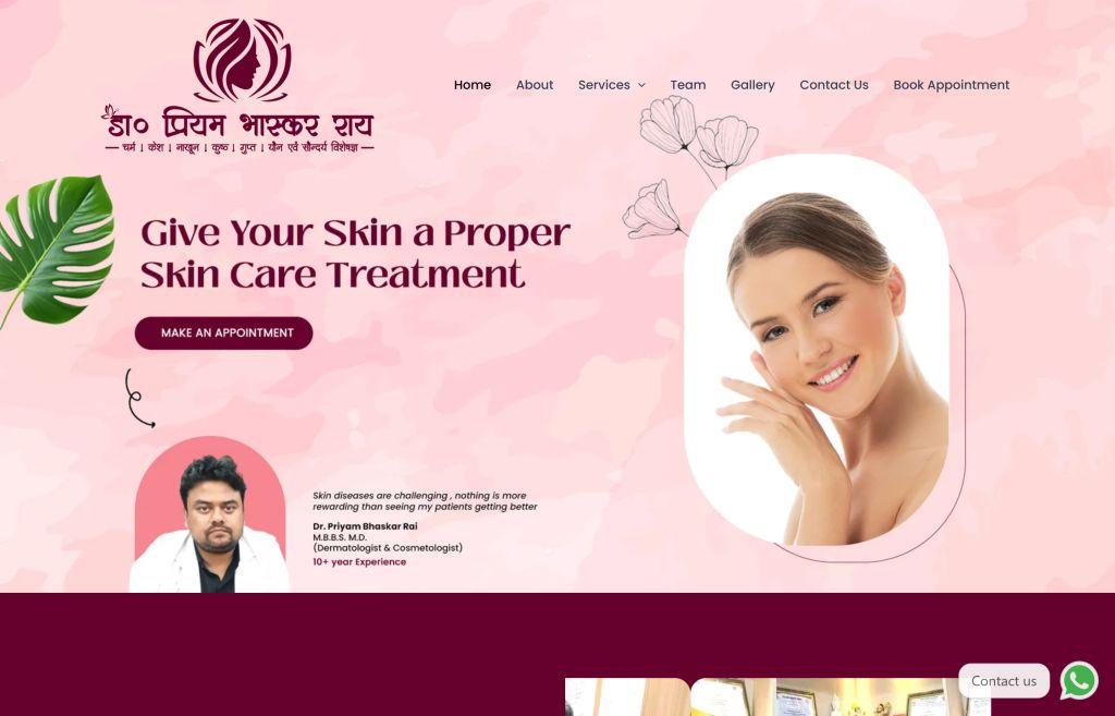 Dr Priyam Bhaskar Website Designed By Aristo Coders