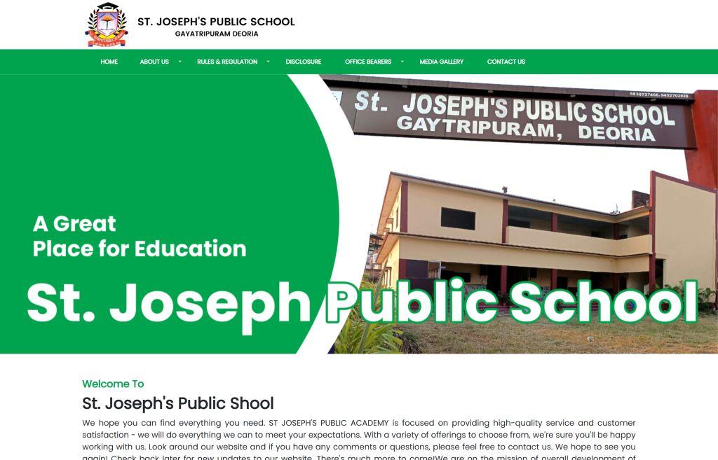 St Joesph School  Website Designed By Aristo Coders